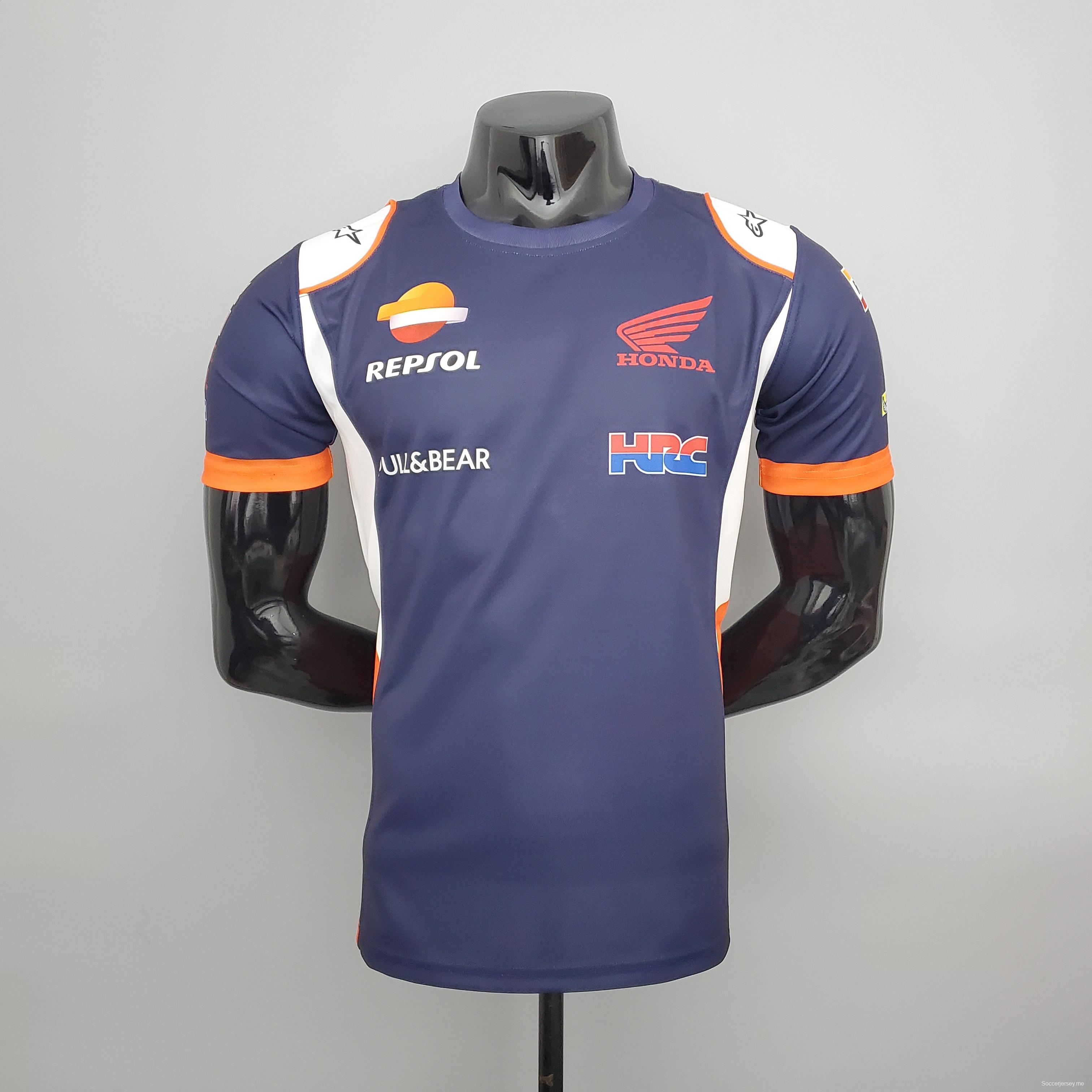 F1 Formula One Honda Royal Blue S-5XL