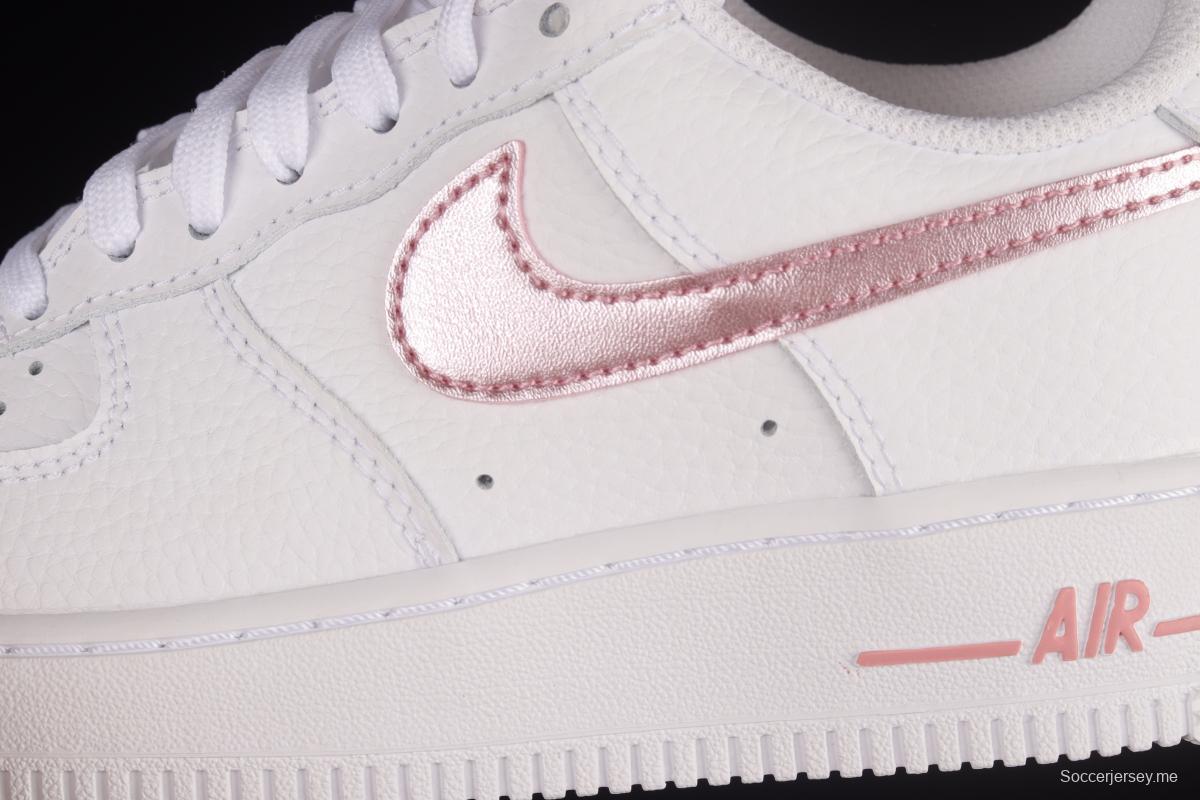 NIKE Air Force 1'07 Low White Rose Pink Low Casual Sneakers CT3839-104