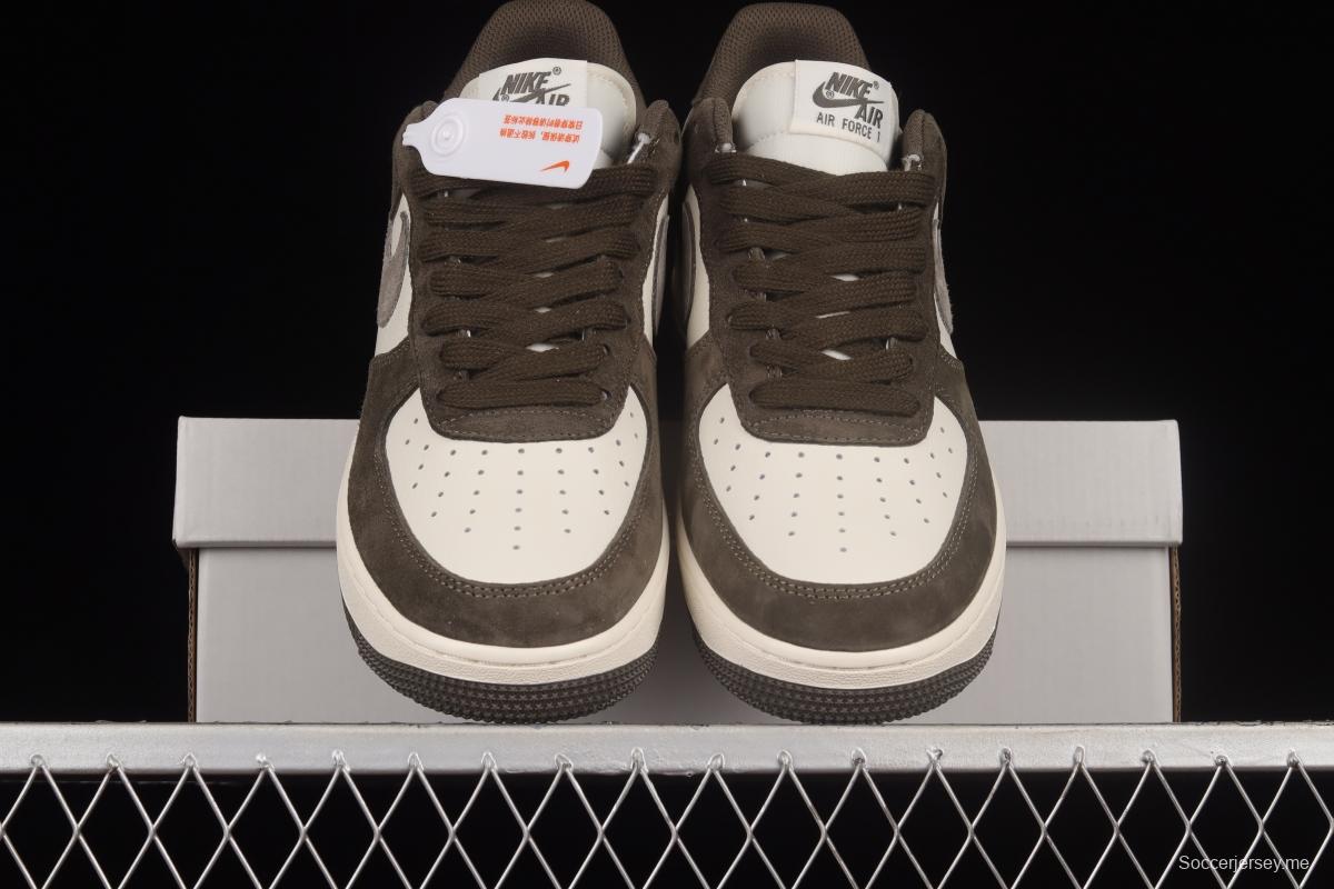 NIKE Air Force 1'07 Low Gray Brown Color Low Top Casual Sneakers TU6995-396