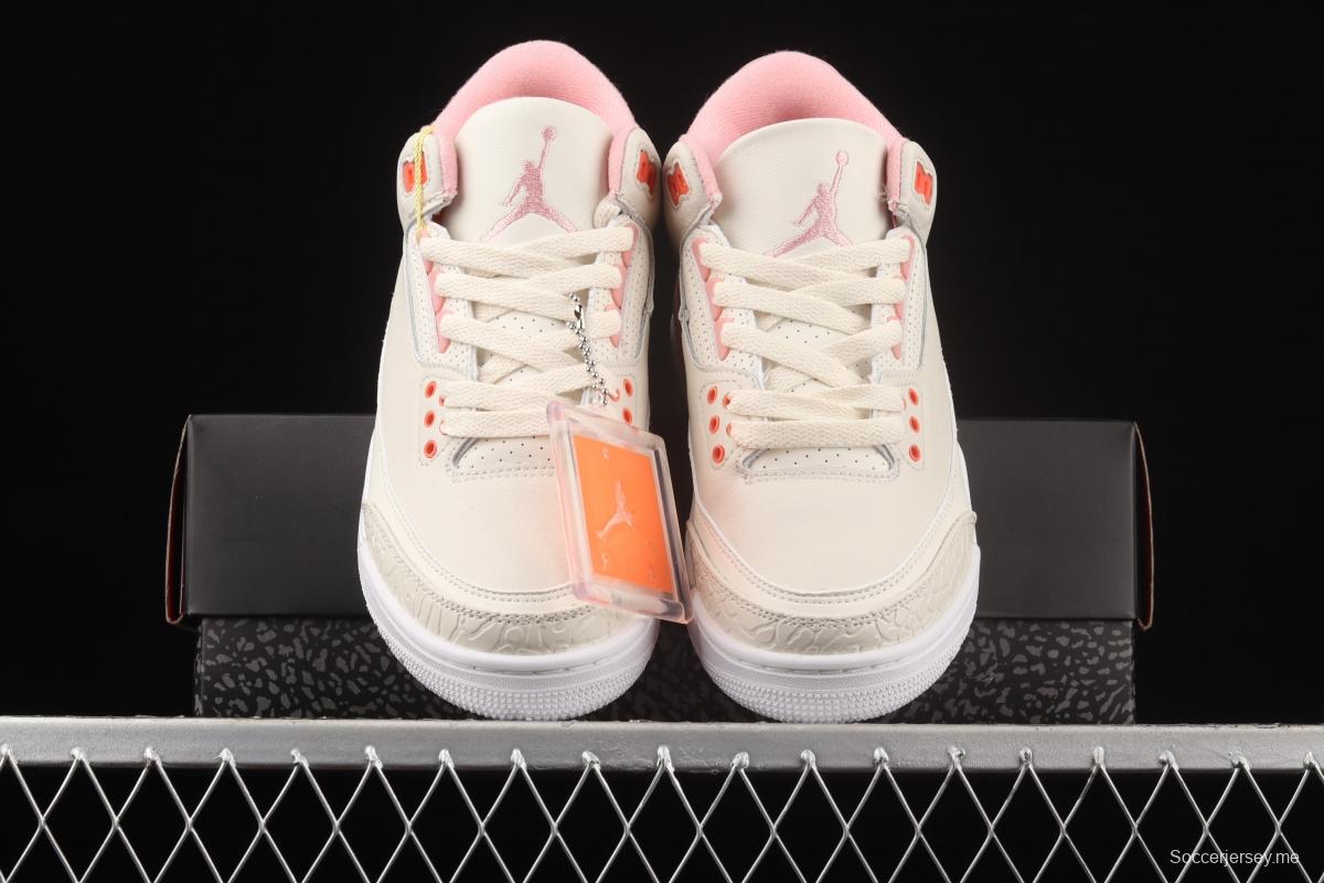 Air Jordan 3 Rust PiNIKE AJ3 Joe 3 White Pink CK9246-116