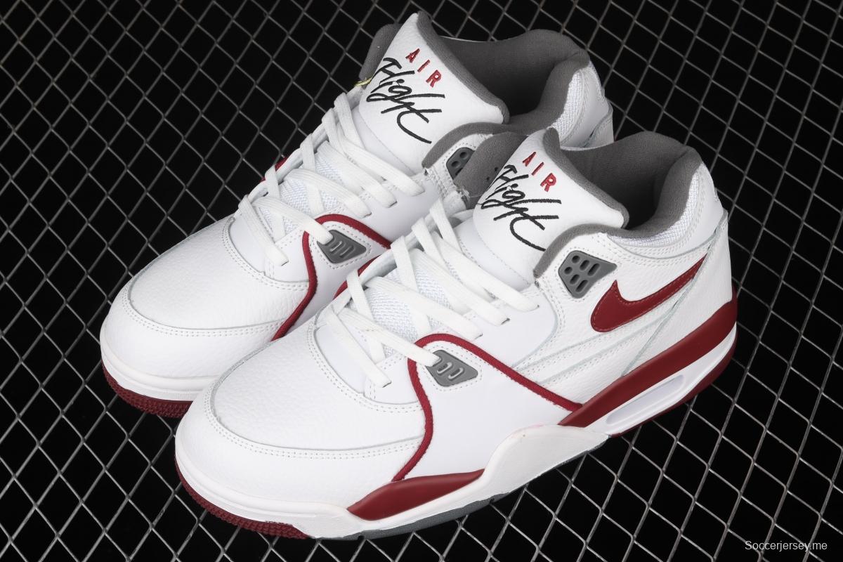 NIKE Air Flight 89 white and red air cushion basketball shoes DD1173-100