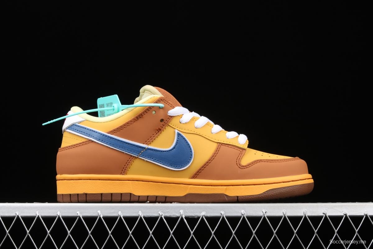 Nike DUNK Low Newcastle Brown Ale TS with the same yellow beer super-limited color matching Newscale low-top skateboard shoes 313170-741