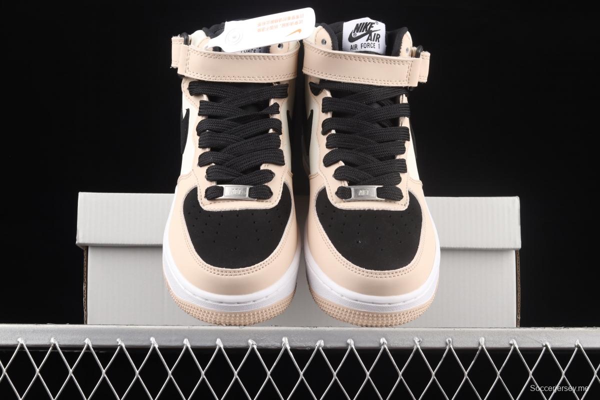 NIKE Air Force 11407Mid milk brown medium-top casual board shoes HD2523-156