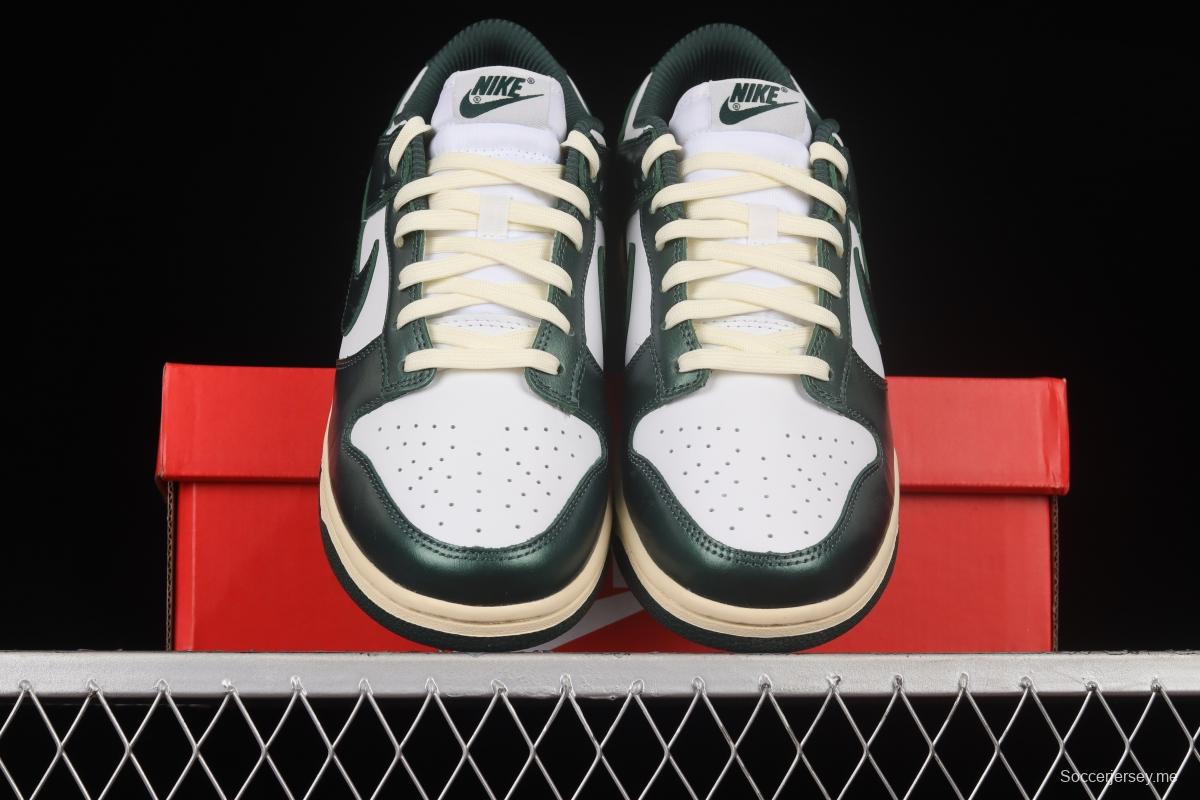 NIKE SB DUNK Low Vintage Green Navy Green Distressed SB Buckle Backboard Fashion Casual Sneakers DQ8580-100