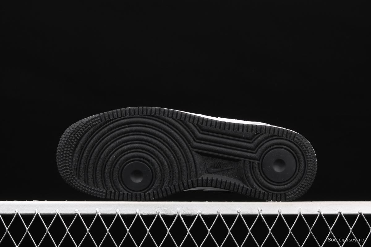 NIKE Air Force 1x07 Low black and white deconstruct low-top casual board shoes DD7113-100