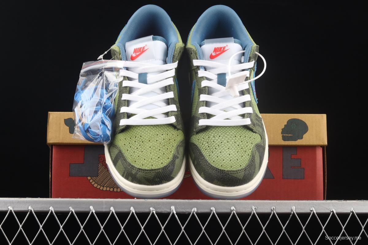 NIKE DUNK Low Siempre! Familia Green lizard Day of the Dead SB smashing rebounds sports shoes DO2160-335