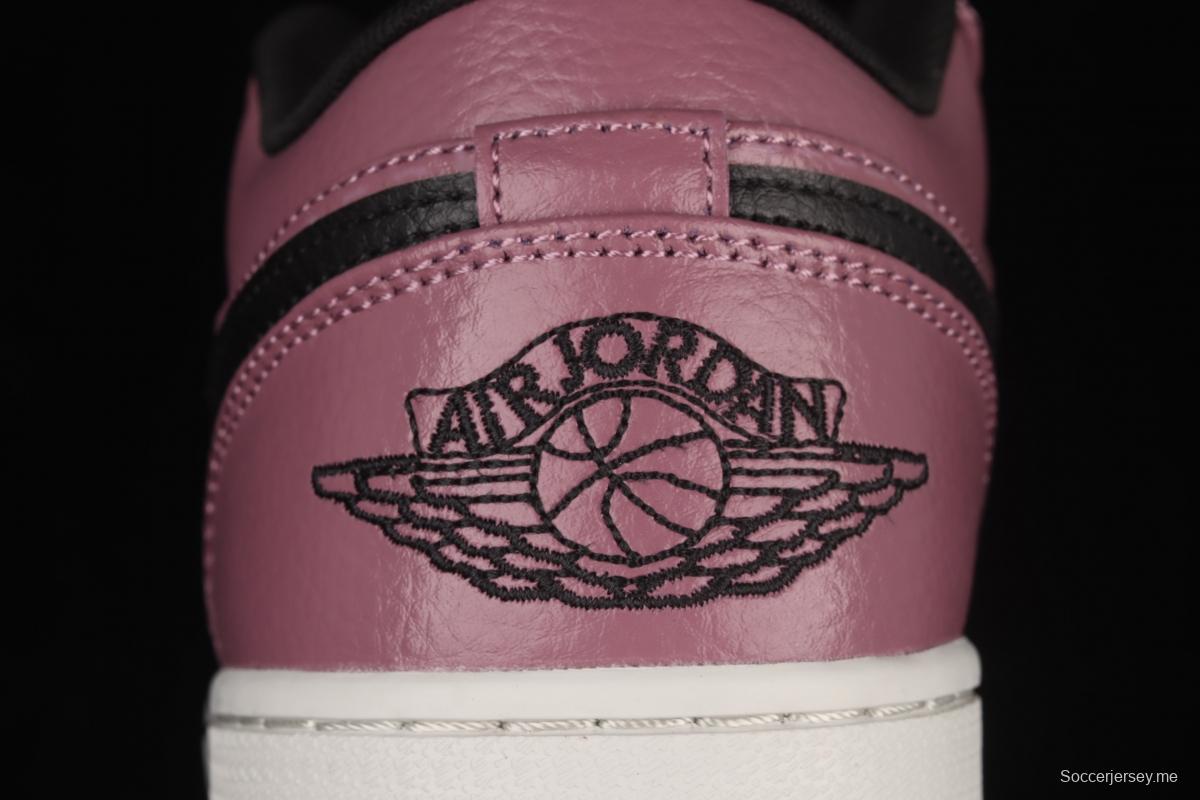 Air Jordan 1 Low Magenta magenta black low gang culture leisure sports board shoes DC7268-500