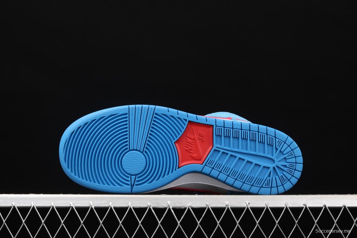 NIKE SB DUNK High Doraemon robot cat theme color matching CI2692-400