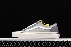 Vans Style 36 gray and white crescent toe low upper shoes VN0A3MVL195