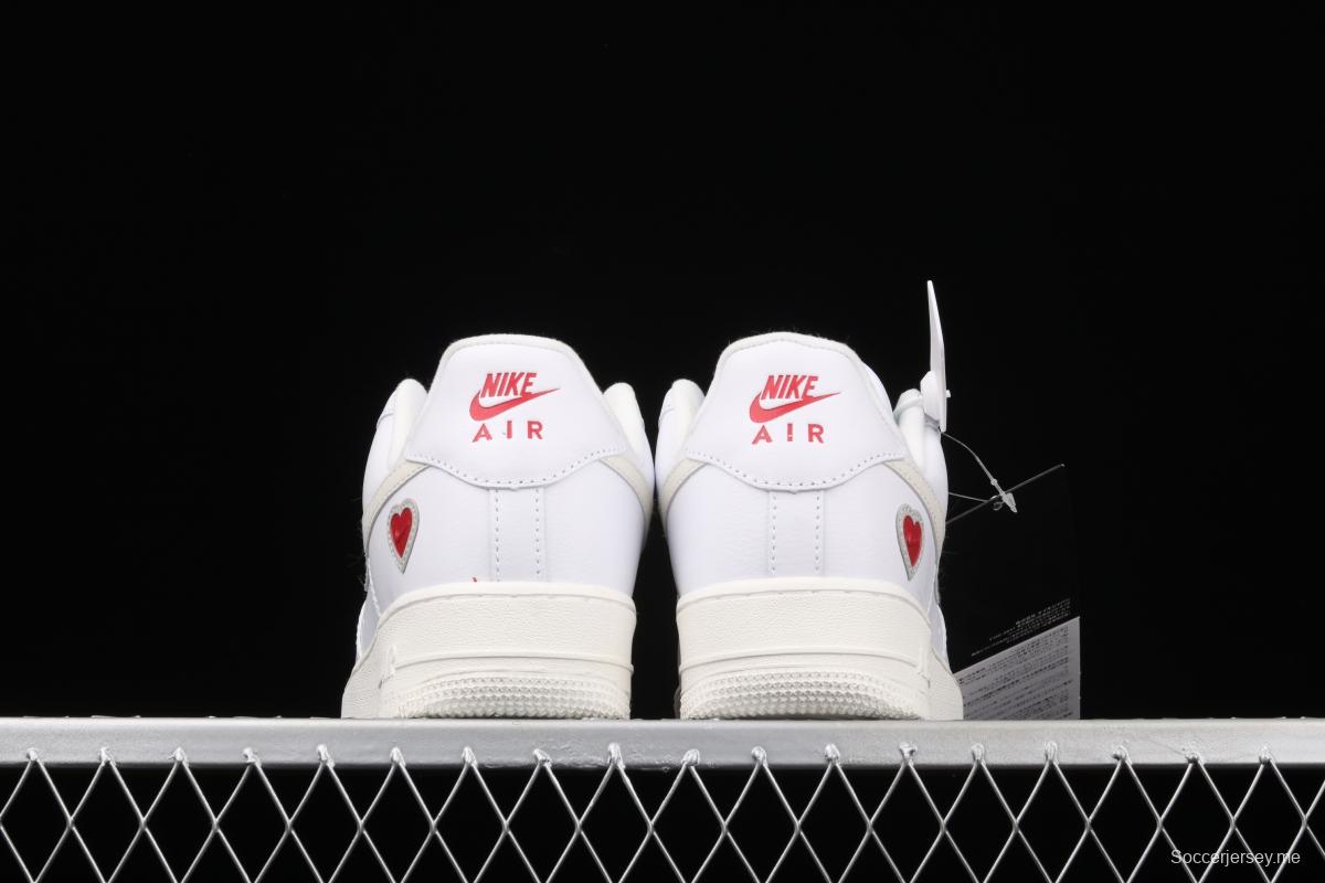 NIKE Air Force 1 ValentineSDAY Valentine's Day Limited low-end fashion leisure sports board shoes DD7117-100