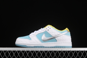 NIKE SB DUNK Low Pro QS LAGOON PULSE silver ice blue low-top skateboard shoes DH7687-400