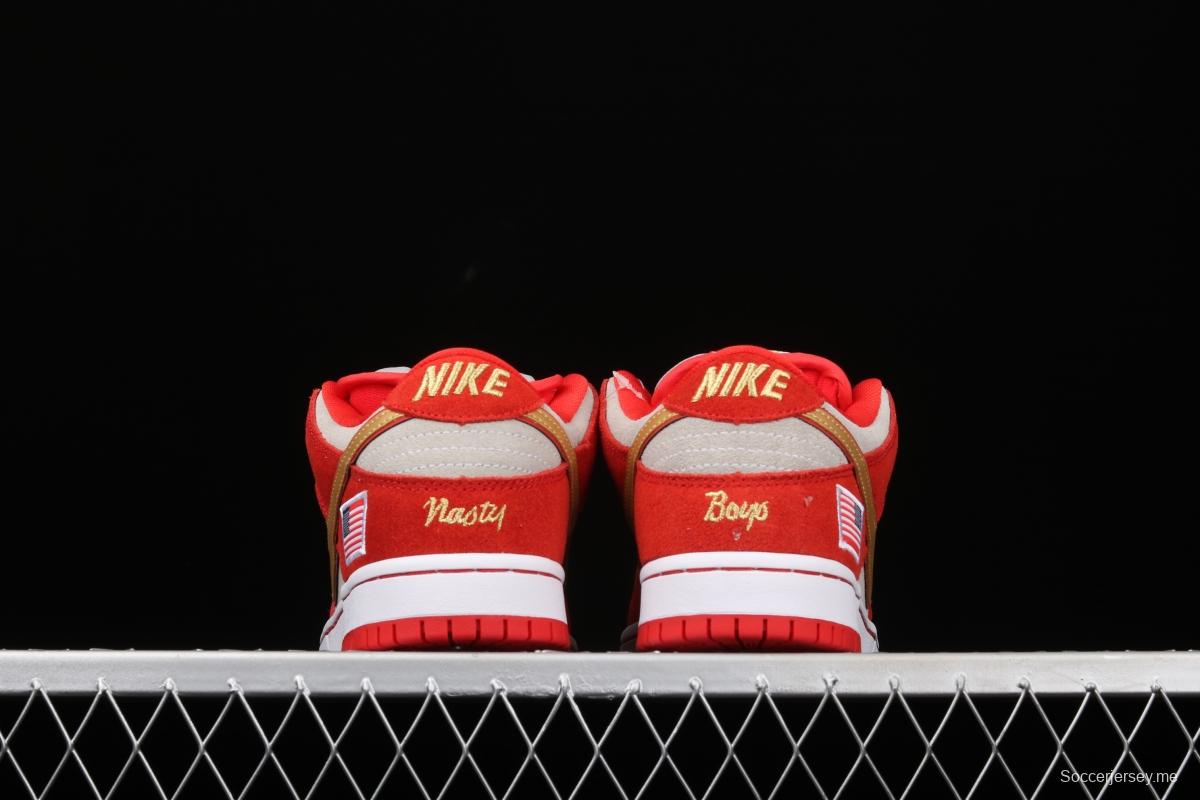 NIKE SB DUNK Low Nasty Boys American Flag Slam Dunk Series retro low-gang leisure sports skateboard 304292-610