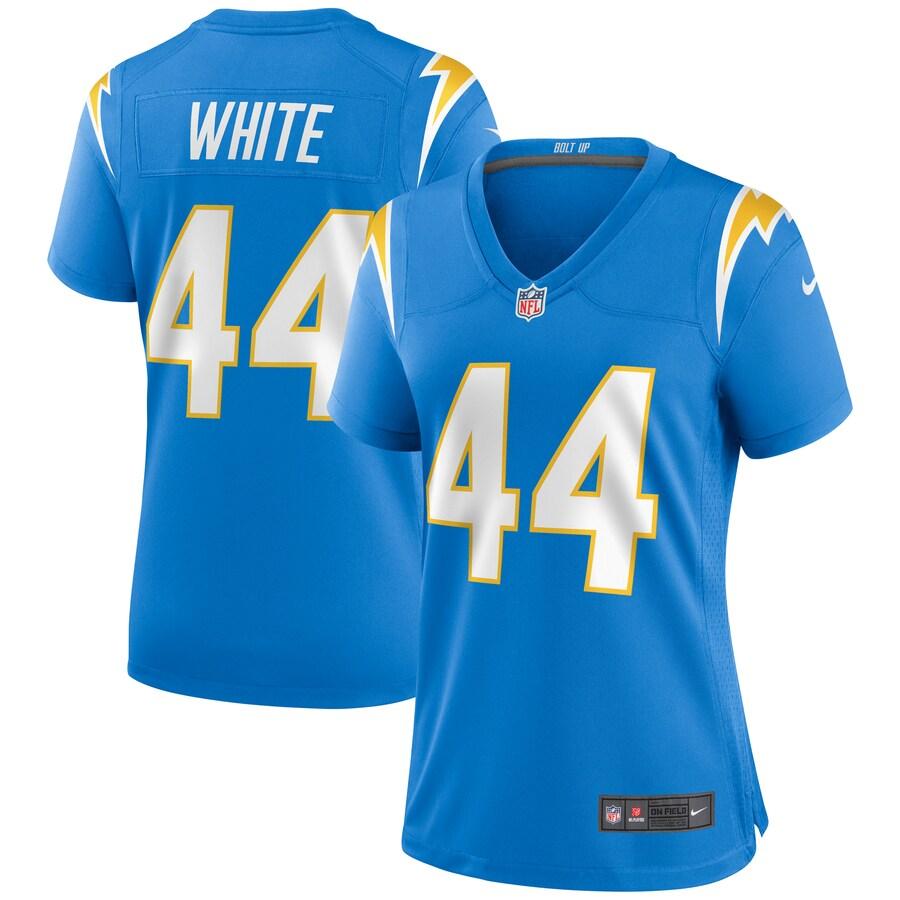 Women's Kyzir White Powder Blue Player Limited Team Jersey