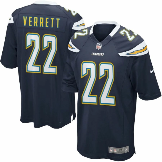 Mens Jason Verrett Navy Blue Player Limited Team Jersey