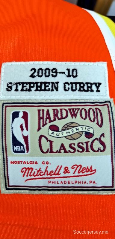 Men's Stephen Curry Orange Retro Classic Team Jersey