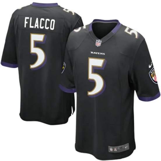Youth Joe Flacco Black Alternate Player Limited Team Jersey