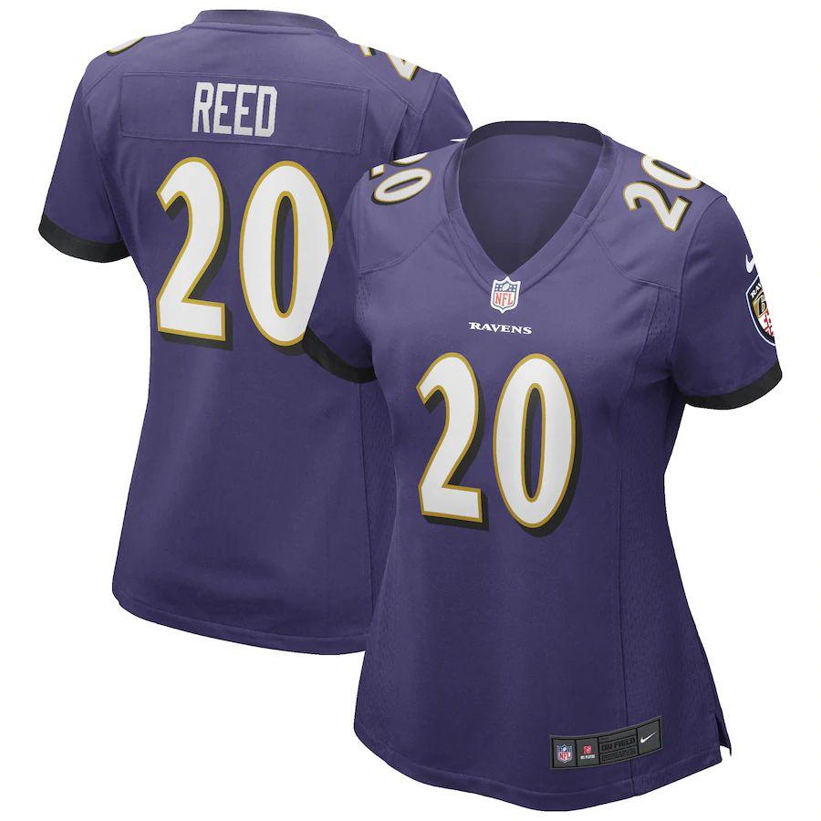 Women's Ed Reed Purple Retired Player Limited Team Jersey