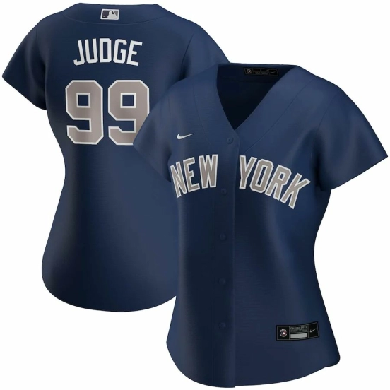 Women's Aaron Judge Navy Road 2020 Player Team Jersey
