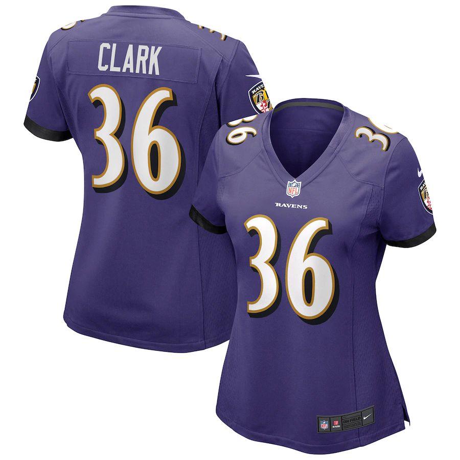 Women's Chuck Clark Purple Player Limited Team Jersey