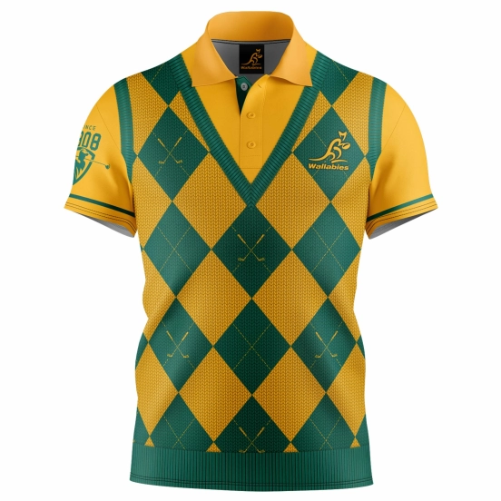Wallabies 2021 Men's Fairway Golf Polo Shirts