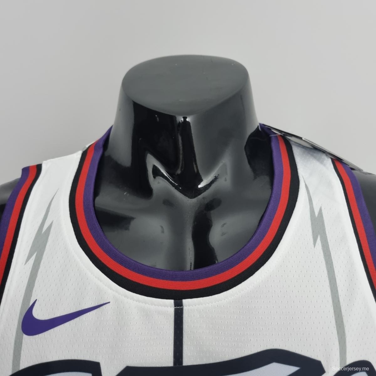 قميص تورونتو رابتورز تورونتو رابتورز ماكريدي # 1 قميص أبيض لكرة السلة للمحترفين
