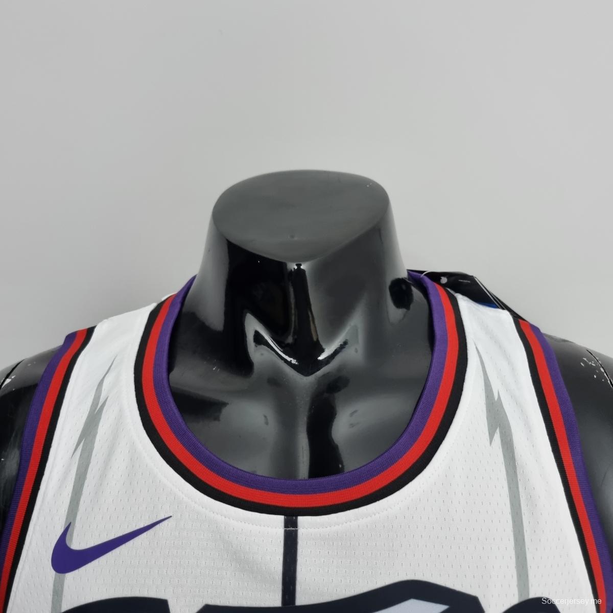 قميص تورونتو رابتورز تورونتو رابتورز سياكام #43 أبيض دوري كرة السلة الأمريكي للمحترفين
