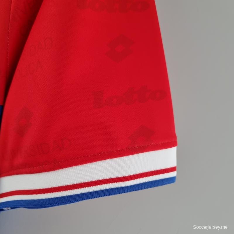 قميص كرة قدم ريترو 1996 ديبورتيفو يونيفرسيتياد كاتوليكا الثالث خارج الديار
