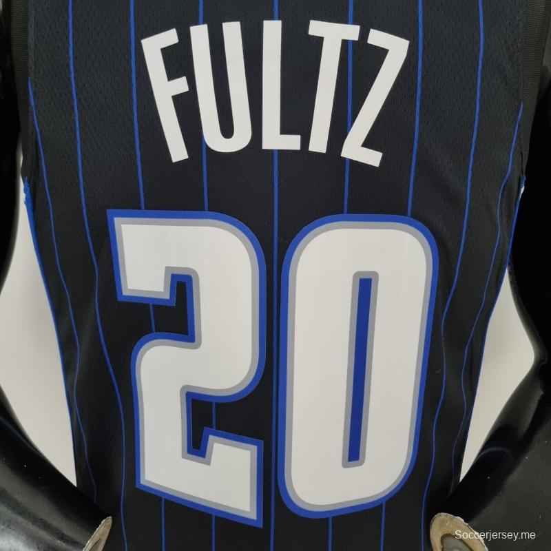 قميص أورلاندو ماجيك أورلاندو ماجيك 75th Anniversary Fultz#20 قميص دوري كرة السلة الأمريكي للمحترفين الأسود

