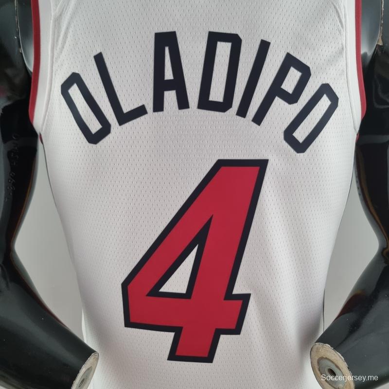 الذكرى ال75 لميامي هيت ميامي هيت OLADIPO#4 قميص دوري كرة السلة الأمريكي للمحترفين الأبيض
