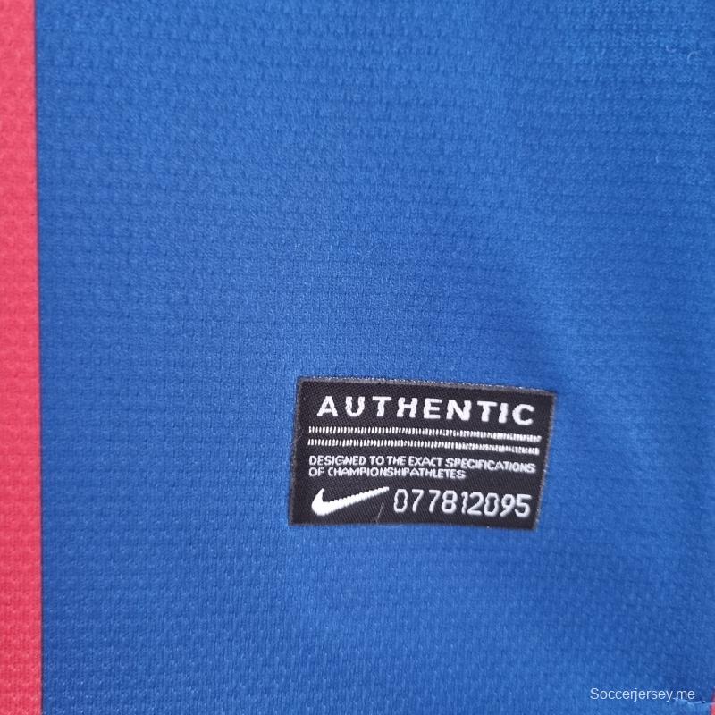 قميص ريترو 10/11 برشلونة بأكمام طويلة بأكمام طويلة
