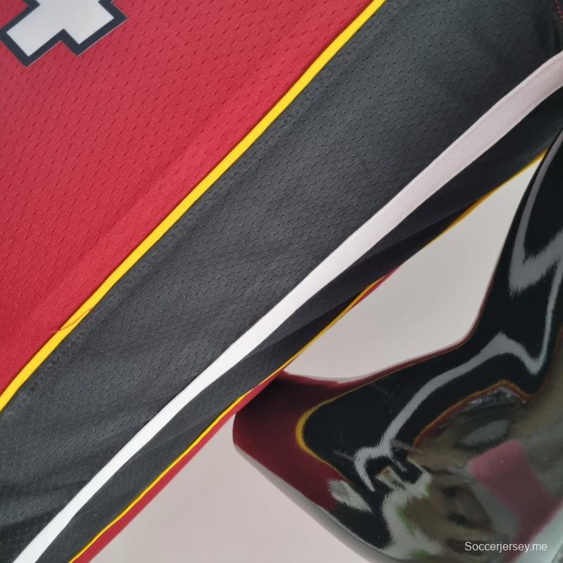 الذكرى السنوية 75 لميامي هيت ميامي هيت جوردان أولاديبو #4 قميص دوري كرة السلة الأمريكي للمحترفين باللون العنابي
