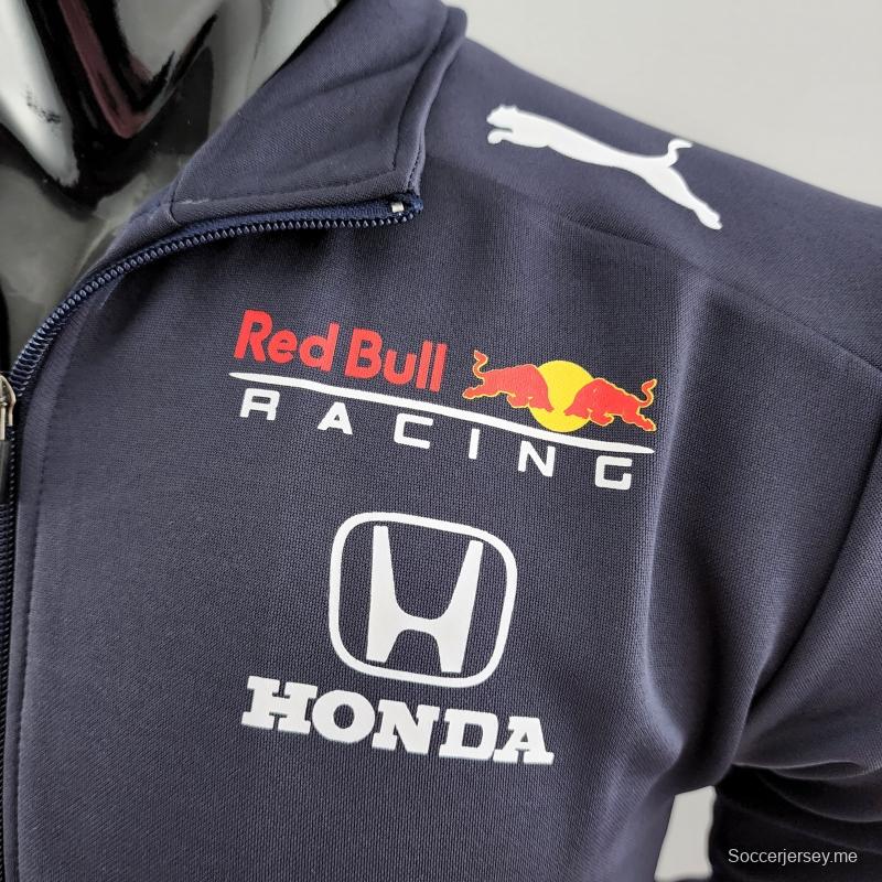 2022 سترة بقبعة بقلنسوة كاملة بسحاب من ريدبول F1 #0004
