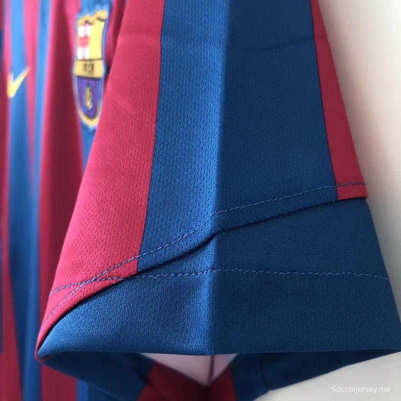 قميص كرة قدم ريترو 05/06 برشلونة نسخة الدوري الاسباني القديم
