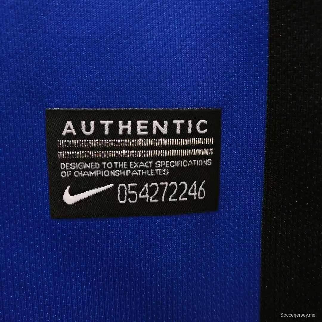 قميص كرة قدم ريترو 08/09 08/09 انتر ميلان الإيطالي نسخة الأبطال الرئيسية
