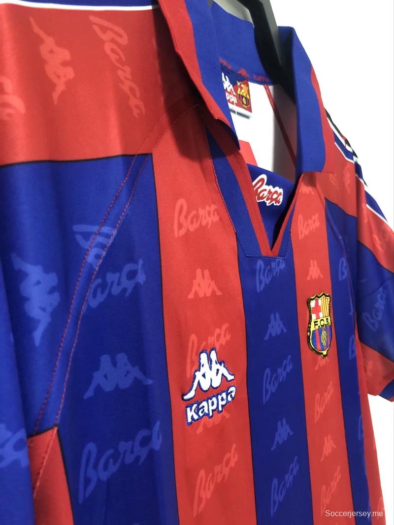 قميص قديم 96/97 ريترو برشلونة لكرة القدم الأساسي
