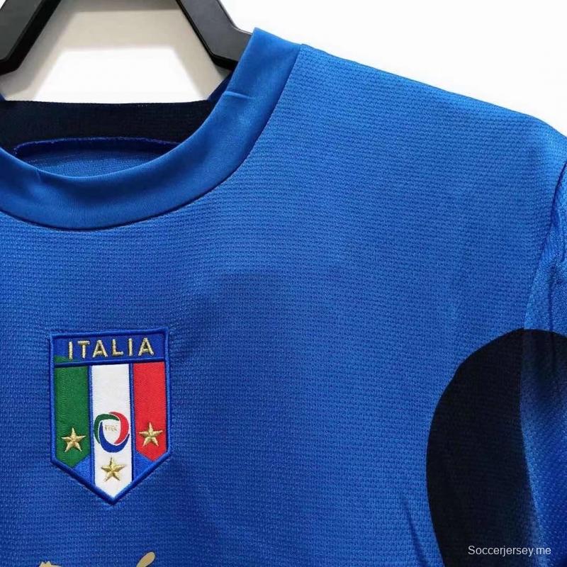 قميص المنتخب الإيطالي لكرة القدم الإيطالي 2006 ريترو 2006
