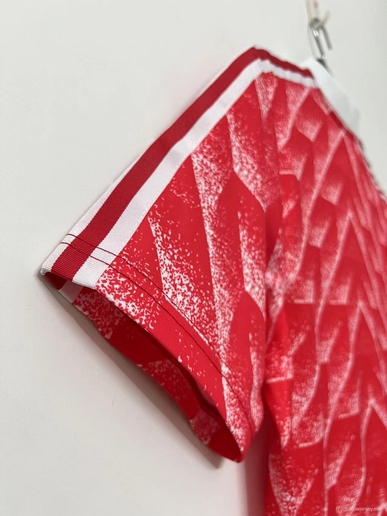 قميص اتحاد الجمهوريات الاشتراكية السوفياتية القديم 87/88 قميص كرة القدم الرئيسي
