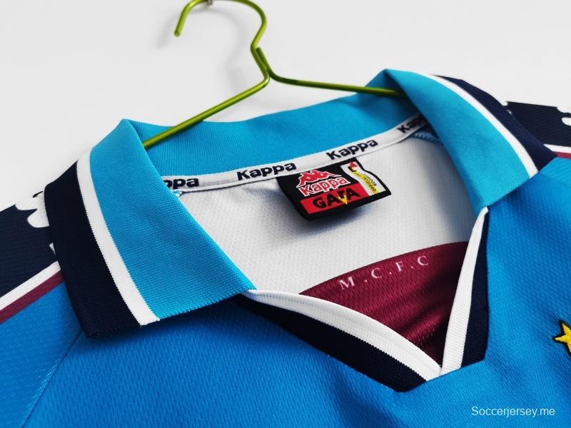 قميص فريق مانشستر سيتي لكرة القدم القديم لموسم 1997/99 1997/99
