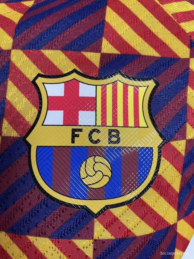 إصدار اللاعب 22 23 22 23 قميص تدريب برشلونة البرتقالي
