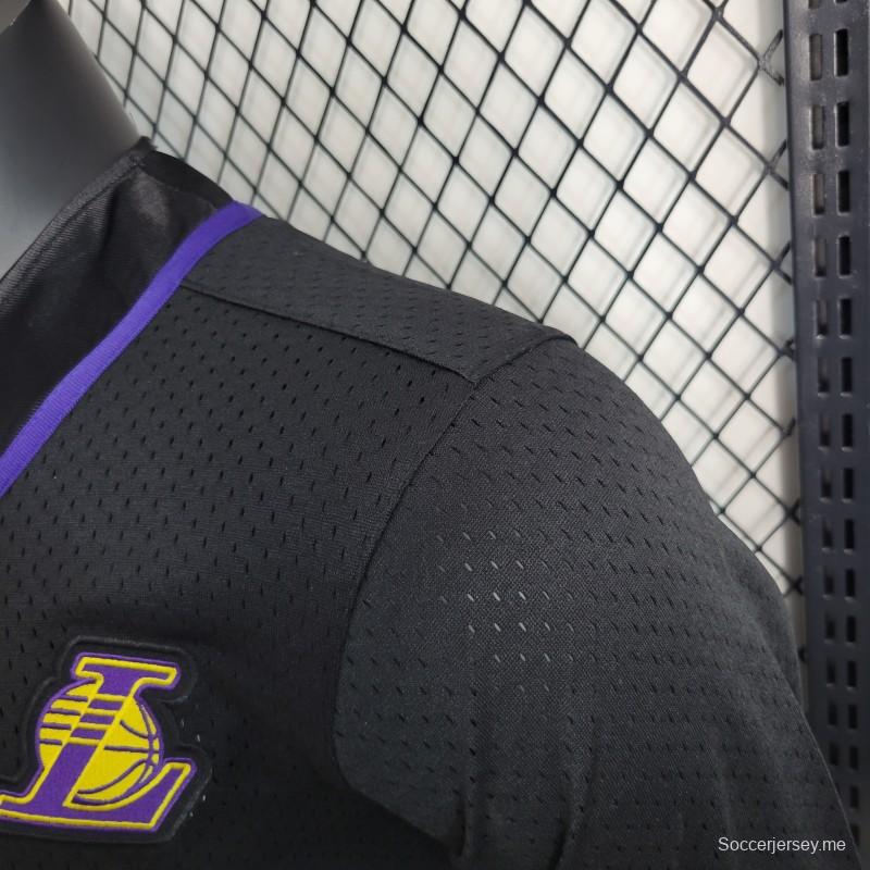 2023 قميص دوري كرة السلة الأمريكي للمحترفين ليكرز ليكرز 2023 أسود اللون
