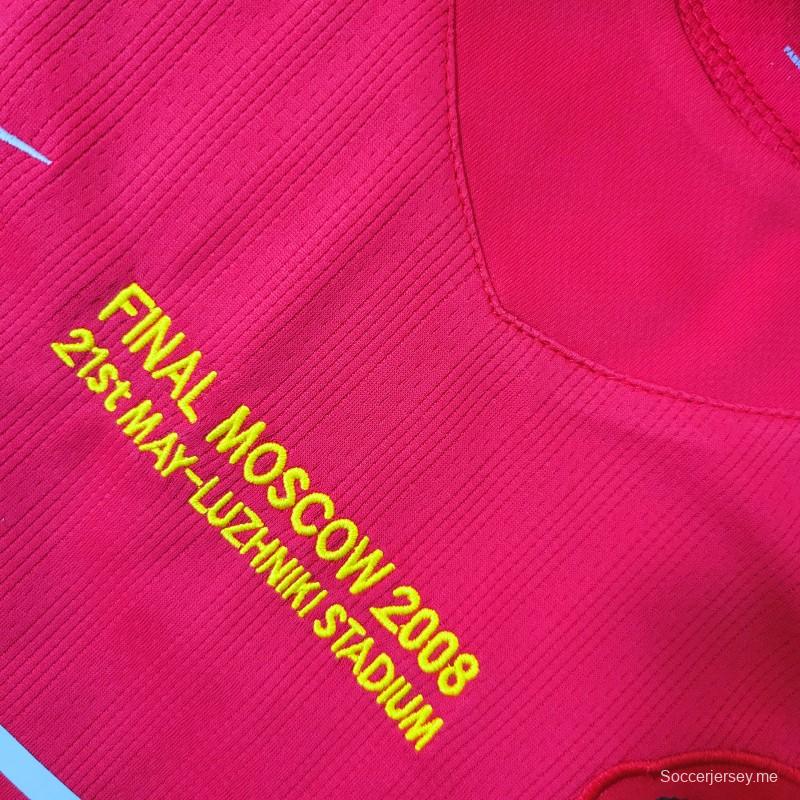 قميص مانشستر يونايتد الرجعية 07-08 نسخة دوري أبطال أوروبا لمانشستر يونايتد الرجعية
