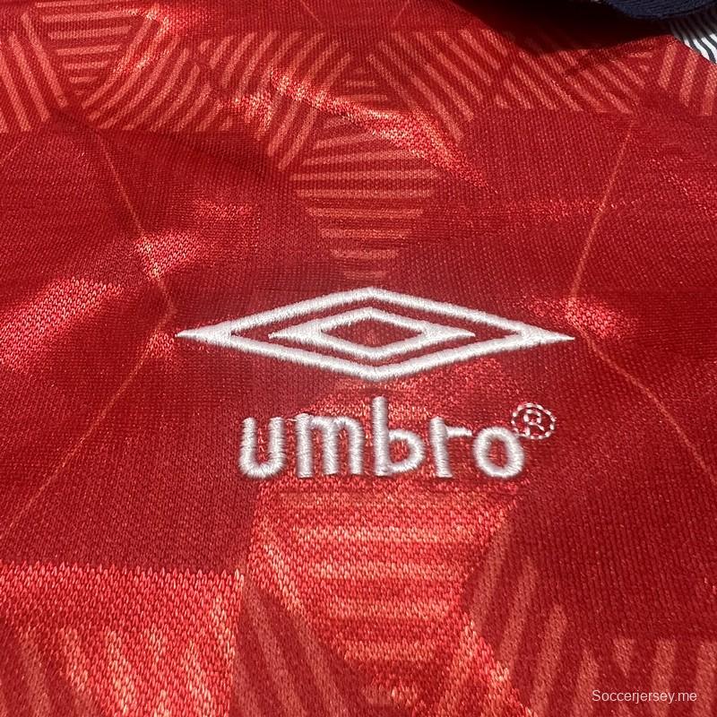 ريترو 1990 انجلترا 1990 أحمر
