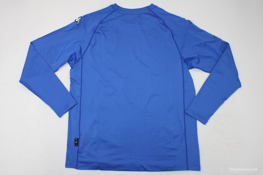 قميص ريترو 2000 الإيطالي بأكمام طويلة الأكمام
