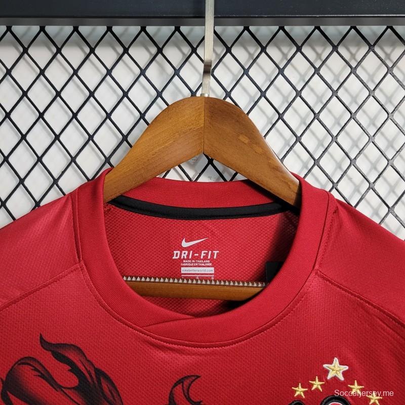 قميص ريترو 11-12 كورينثيانز الثالث عشر الأحمر
