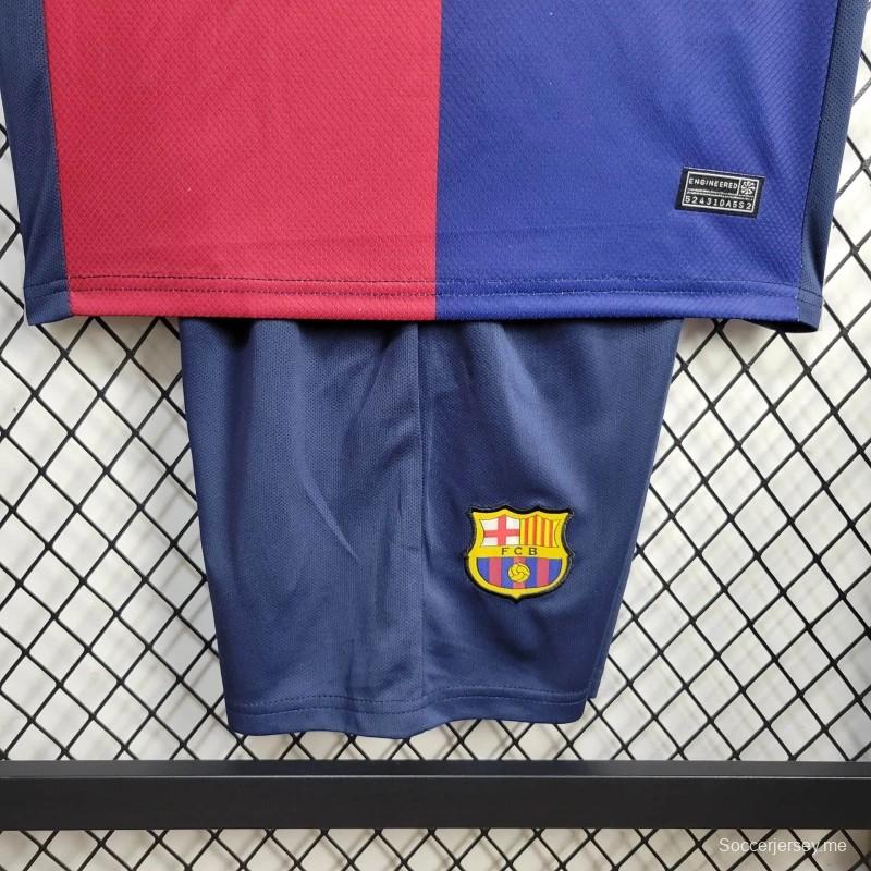 24/25 قميص أطفال برشلونة برشلونة هوم جيرسي
