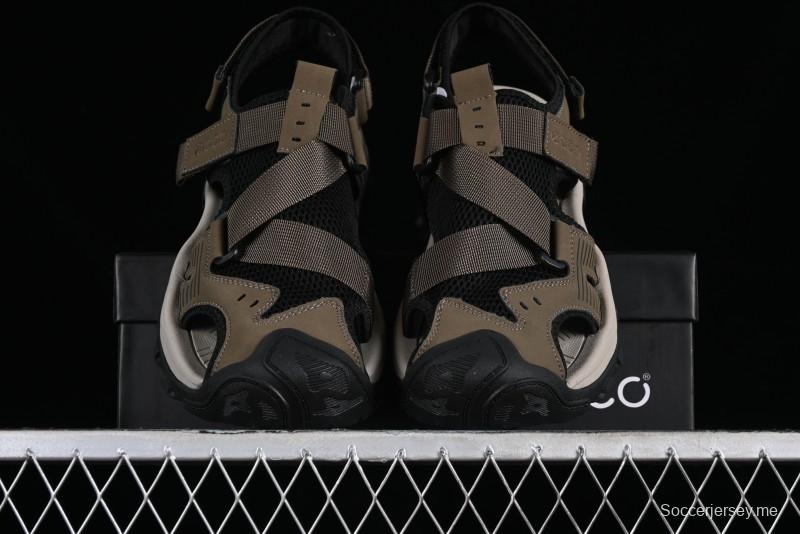 Ecco Offroad Series 2024 Summer New Casual Men's Sandals with Soft Leather Upper and Mesh - 63131501002