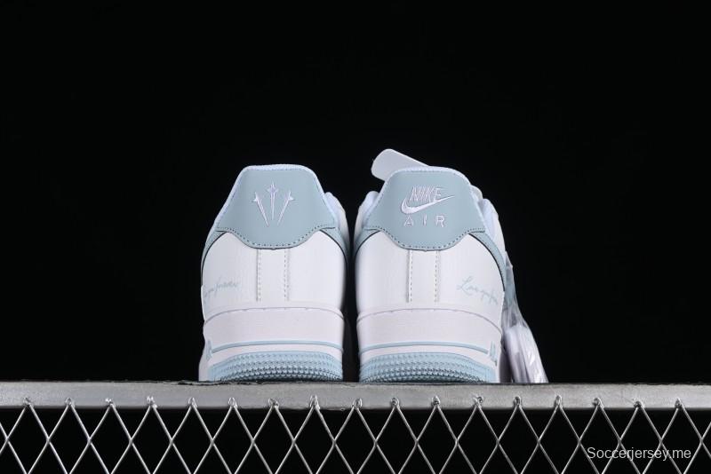 Nike Nocta x Nike Air Force 1 '07 Low "Certified Lover Boy" Ice Blue Classic Low-Top Casual Sneakers - LO1718-061