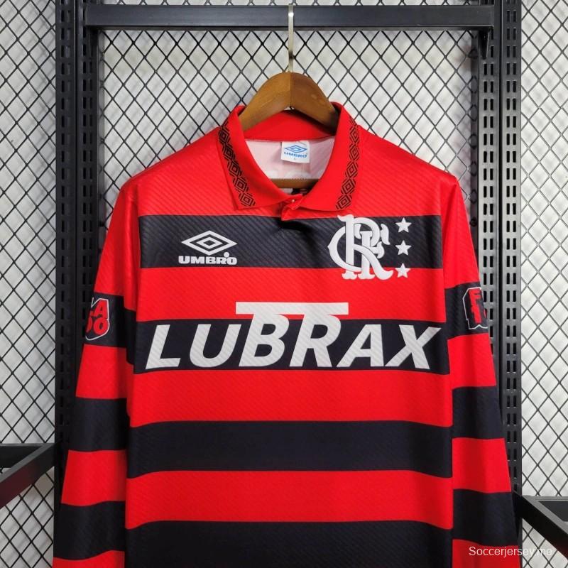 قميص فلامنجو فلامنجو قديم 94/95 بأكمام طويلة الأكمام
