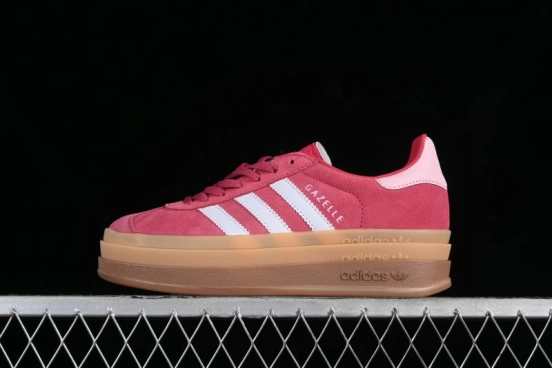 Adidas Originals Gazelle Bold Low-Top Sneakers with Thick Sole for Anti-Slip and Durability - ID6997