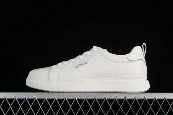 Ecco Soft 60th Anniversary Street Fun Collection Versatile White Sneakers - 63335301002